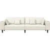 Sofa Kreminė 250 x 77 x 76 cm Aksomas