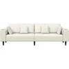 Sofa Kreminė 250 x 77 x 76 cm Aksomas