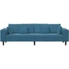 Sofa Mėlyna 250 x 77 x 76 cm Aksomas