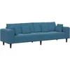 Sofa Mėlyna 250 x 77 x 76 cm Aksomas