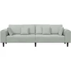 Sofa Šviesiai pilka 250 x 77 x 76 cm Aksomas