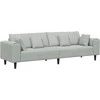 Sofa Šviesiai pilka 250 x 77 x 76 cm Aksomas