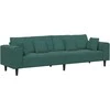 Sofa Tamsiai žalia 250 x 77 x 76 cm Aksomas