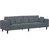 Sofa Tamsiai pilka 250 x 77 x 76 cm Aksomas