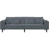 Sofa Tamsiai pilka 250 x 77 x 76 cm Aksomas