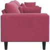 Sofa Vyno raudona 250 x 77 x 76 cm Aksomas