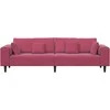 Sofa Vyno raudona 250 x 77 x 76 cm Aksomas