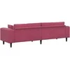 Sofa Vyno raudona 250 x 77 x 76 cm Aksomas