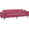Sofa Vyno raudona 250 x 77 x 76 cm Aksomas
