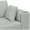 Sofa Šviesiai pilka 250 x 77 x 76 cm Aksomas