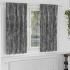 Aksominio tipo užuolaidos 2 pcs Pilka 175 x 140 cm Aksomas