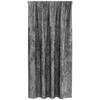 Aksominio tipo užuolaidos 2 pcs Pilka 175 x 140 cm Aksomas