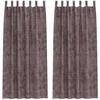 Aksominio tipo užuolaidos 2 pcs Ruda 245 x 140 cm Aksomas