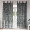 Aksominio tipo užuolaidos 2 pcs Pilka 260 x 140 cm Aksomas