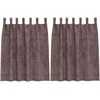 Aksominio tipo užuolaidos 2 pcs Ruda 140 x 140 cm Aksomas