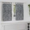 Aksominio tipo užuolaidos 2 pcs Pilka 140 x 140 cm Aksomas