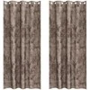 Aksominio tipo užuolaidos 2 pcs Kapučino 225 x 140 cm Aksomas