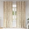 Aksominio tipo užuolaidos 2 pcs Kreminė 260 x 140 cm Aksomas