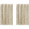 Aksominio tipo užuolaidos 2 pcs Kreminė 175 x 140 cm Aksomas