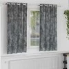 Aksominio tipo užuolaidos 2 pcs Pilka 175 x 140 cm Aksomas