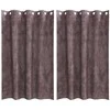 Aksominio tipo užuolaidos 2 pcs Ruda 175 x 140 cm Aksomas