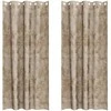 Aksominio tipo užuolaidos 2 pcs šampano 245 x 140 cm Aksomas