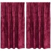 Aksominio tipo užuolaidos 2 pcs Vyno raudonumo 140 x 140 cm