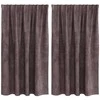 Aksominio tipo užuolaidos 2 pcs Ruda 140 x 140 cm Aksomas