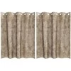 Aksominio tipo užuolaidos 2 pcs šampano 140 x 140 cm Aksomas