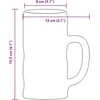 Alaus bokalai su rankena, 6vnt., 500 ml, stiklas