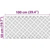 Laiptų danga Stačiakampio 2 pcs Sidabro 100 x 50 cm Aliuminis