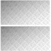 Laiptų danga Stačiakampio 2 pcs Sidabro 100 x 50 cm Aliuminis
