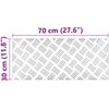 Laiptų danga Stačiakampio 4 pcs Sidabro 70 x 30 cm Aliuminis