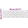 Laiptų danga Stačiakampio 2 pcs Sidabro 80 x 20 cm Aliuminis