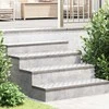 Laiptų danga Stačiakampio 4 pcs Sidabro 100 x 25 cm Aliuminis