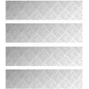 Laiptų danga Stačiakampio 4 pcs Sidabro 80 x 20 cm Aliuminis