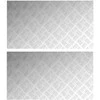Laiptų danga Stačiakampio 2 pcs Sidabro 90 x 50 cm Aliuminis