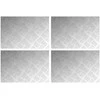 Laiptų danga Stačiakampio 4 pcs Sidabro 60 x 40 cm Aliuminis