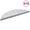 Laiptų danga 10 pcs Sidabro 60 x 18 x 2,5 cm Aliuminis