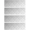 Laiptų danga Stačiakampio 4 pcs Sidabro 60 x 20 cm Aliuminis