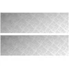 Laiptų danga Stačiakampio 2 pcs Sidabro 100 x 30 cm Aliuminis