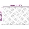 Laiptų danga Stačiakampio 2 pcs Sidabro 30 x 20 cm Aliuminis
