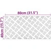 Laiptų danga Stačiakampio 2 pcs Sidabro 80 x 40 cm Aliuminis