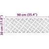 Laiptų danga Stačiakampio 2 pcs Sidabro 90 x 30 cm Aliuminis