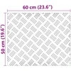 Laiptų danga Stačiakampio 2 pcs Sidabro 60 x 50 cm Aliuminis