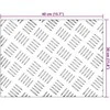 Laiptų danga Stačiakampio 4 pcs Sidabro 40 x 30 cm Aliuminis
