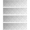 Laiptų danga Stačiakampio 4 pcs Sidabro 70 x 20 cm Aliuminis