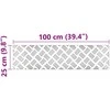 Laiptų danga Stačiakampio 2 pcs Sidabro 100 x 25 cm Aliuminis