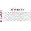 Laiptų danga 4 vnt. 75 x 25 cm Sidabro Aliuminis Stačiakampio