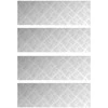 Laiptų danga Stačiakampio 4 pcs Sidabro 75 x 25 cm Aliuminis